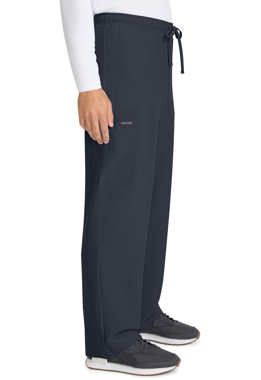 Workwear Originals Ultra CK280A Unisex Unisex Mid Rise Drawstring Straight Scrub Pants Pewter