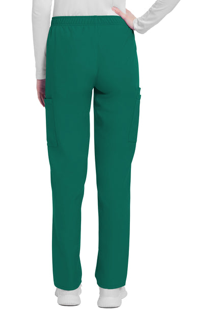 Workwear Originals Ultra CK281A Women's Mid Rise Pull-on Slim Leg Cargo Scrub Pants Hunter Green