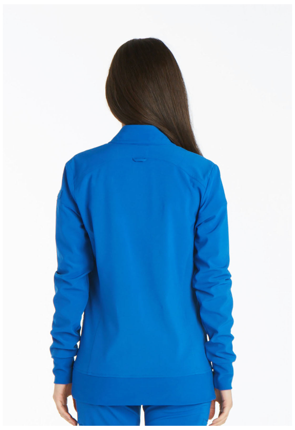 iFlex CK303 Zip Front Jacket Royal Model Image Back | Cherokee