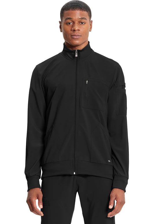 Classics CK305A Men's Zip Front Jacket Black Model Image Front | Infinity