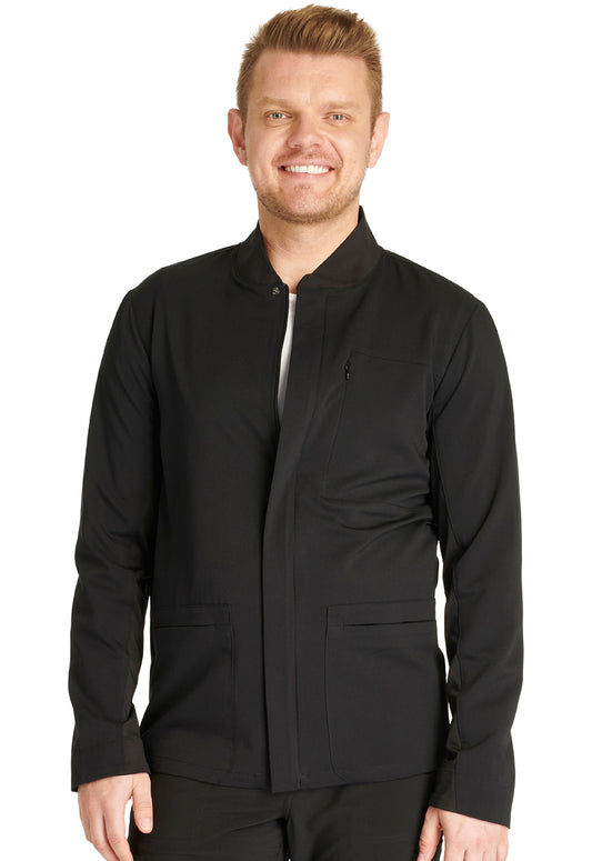 Atmos CK329A Men's Zip Front Jacket Black Model Image Front | Cherokee