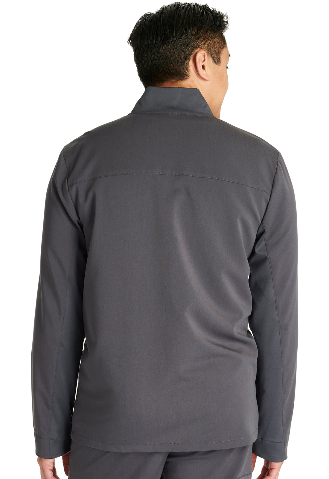 Atmos CK329A Men's Zip Front Jacket Pewter Model Image Back | Cherokee