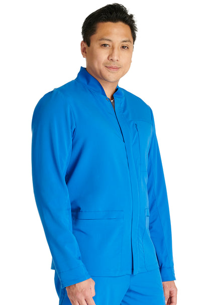 Atmos CK329A Men's Zip Front Jacket Royal Model Image Left Side | Cherokee