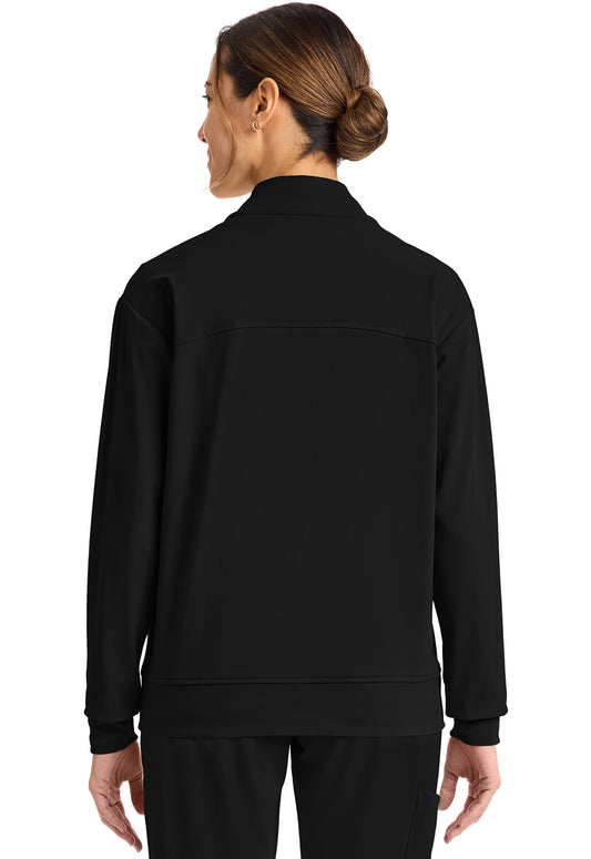 Achieve CK353 Women's Zip-Up Warm-Up Jacket Black Image