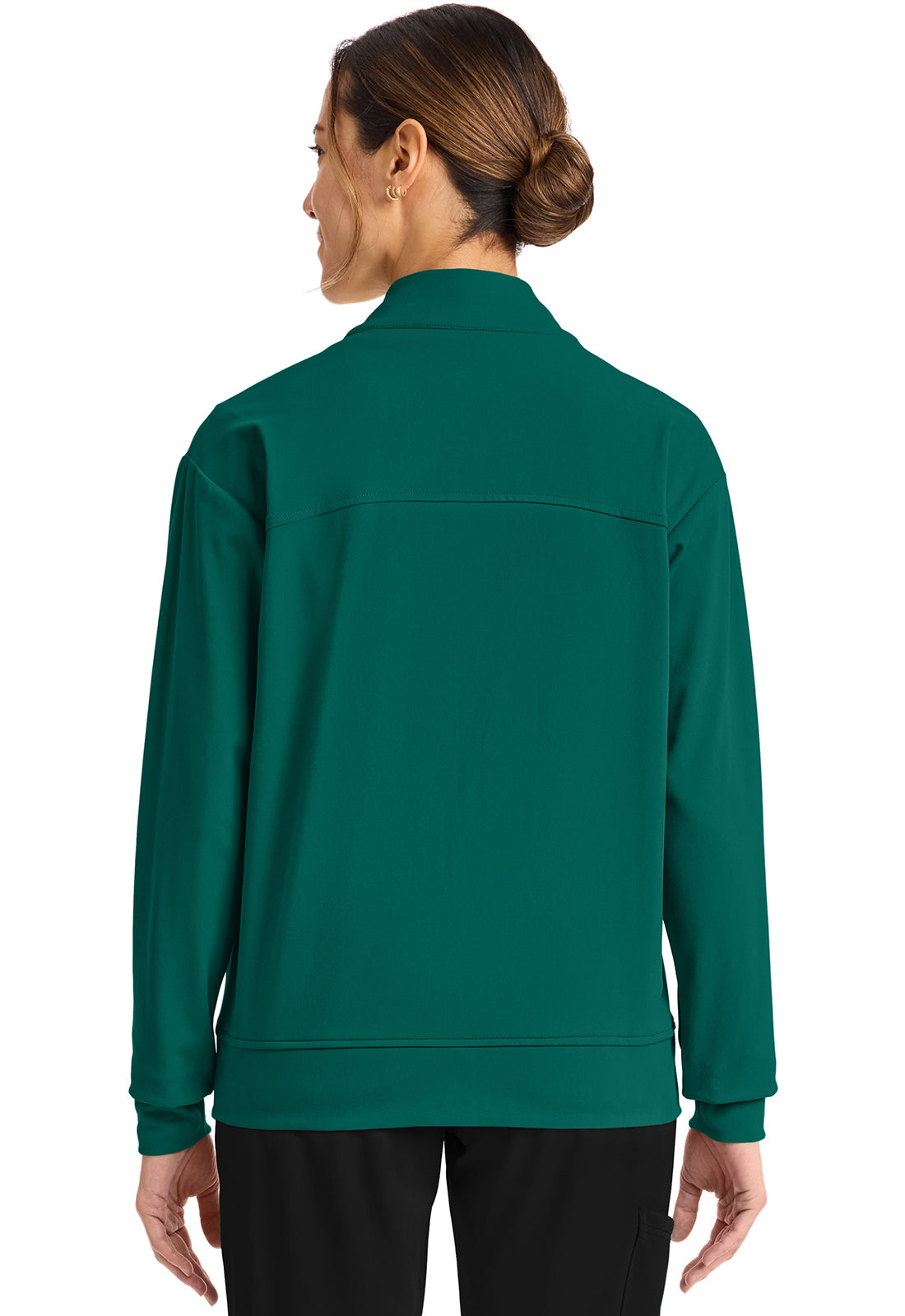 Cherokee Achieve CK353 Women's Zip-Up Warm-Up Jacket Hunter – Med