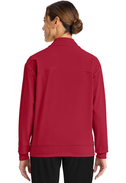 Achieve CK353 Women's Zip Up Warm Up Jacket Red Image 4