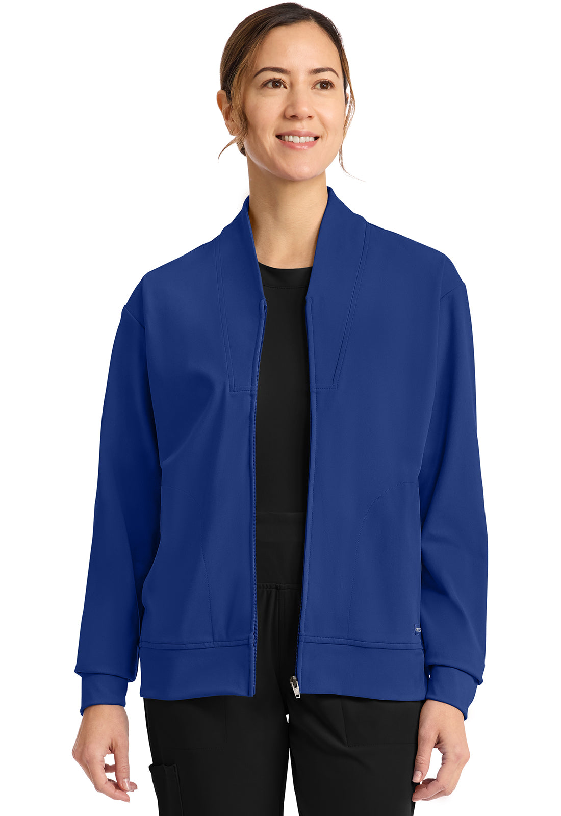 Achieve CK353 Women's Zip Up Warm Up Jacket Royal Image 1