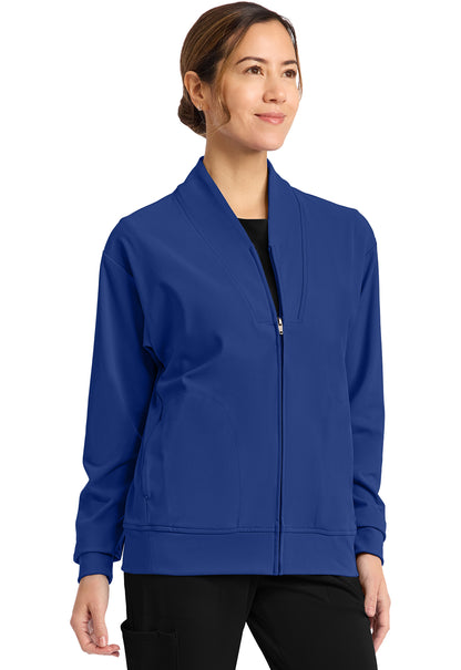 Achieve CK353 Women's Zip Up Warm Up Jacket Royal Image 5