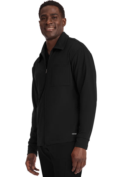 Achieve CK354 Men's Zip Up Warm Up Jacket Black Image 3