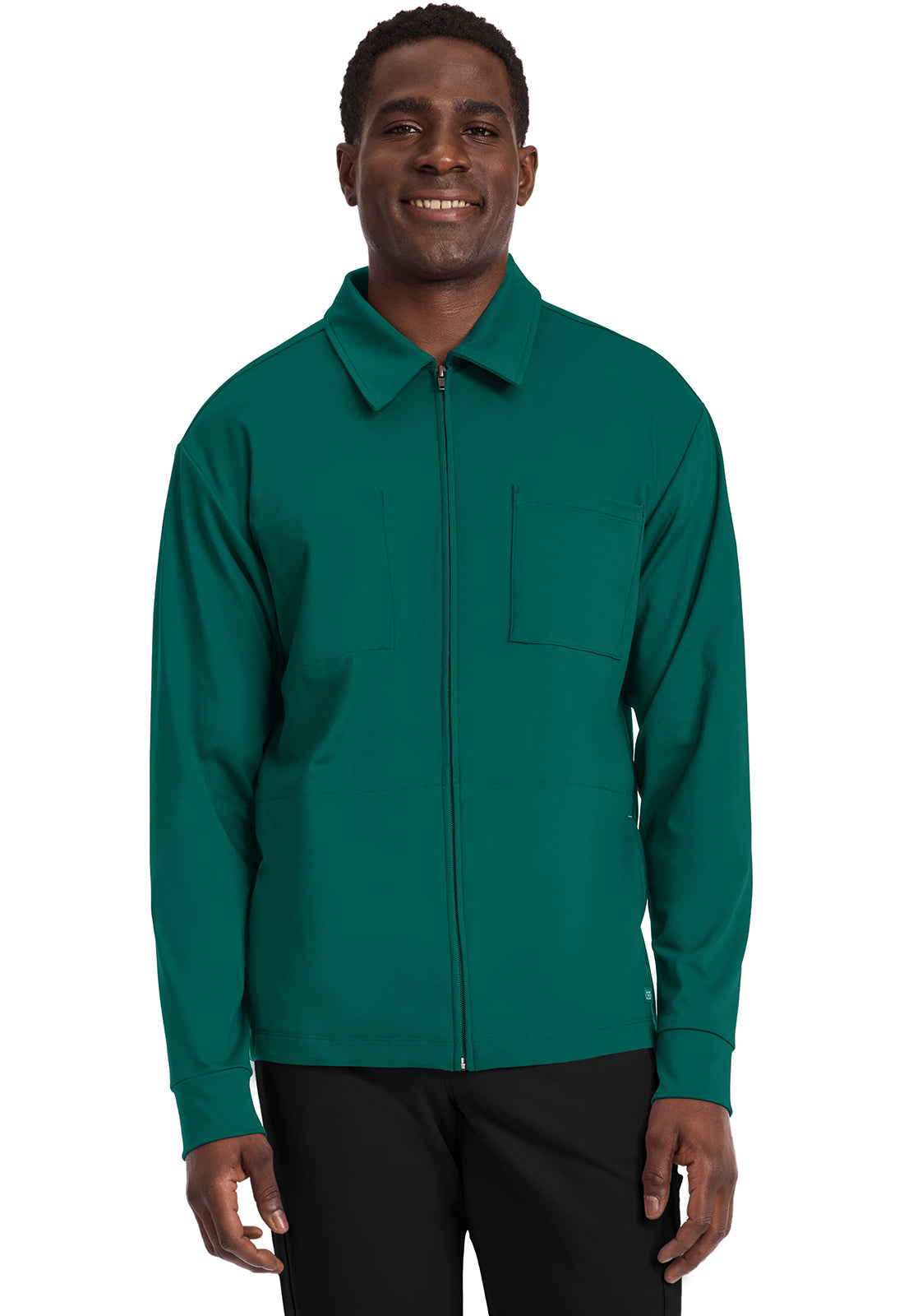 Achieve CK354 Men's Zip-Up Warm-Up Jacket Hunter Image