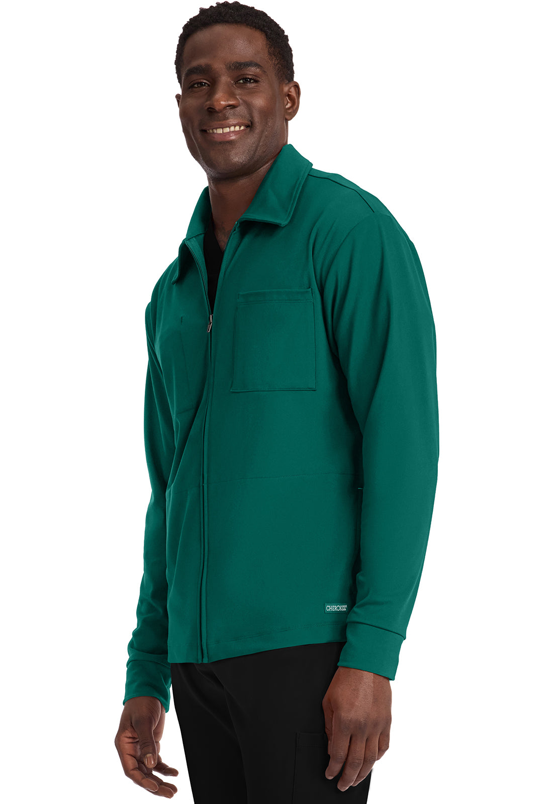 Achieve CK354 Men's Zip-Up Warm-Up Jacket Hunter Image