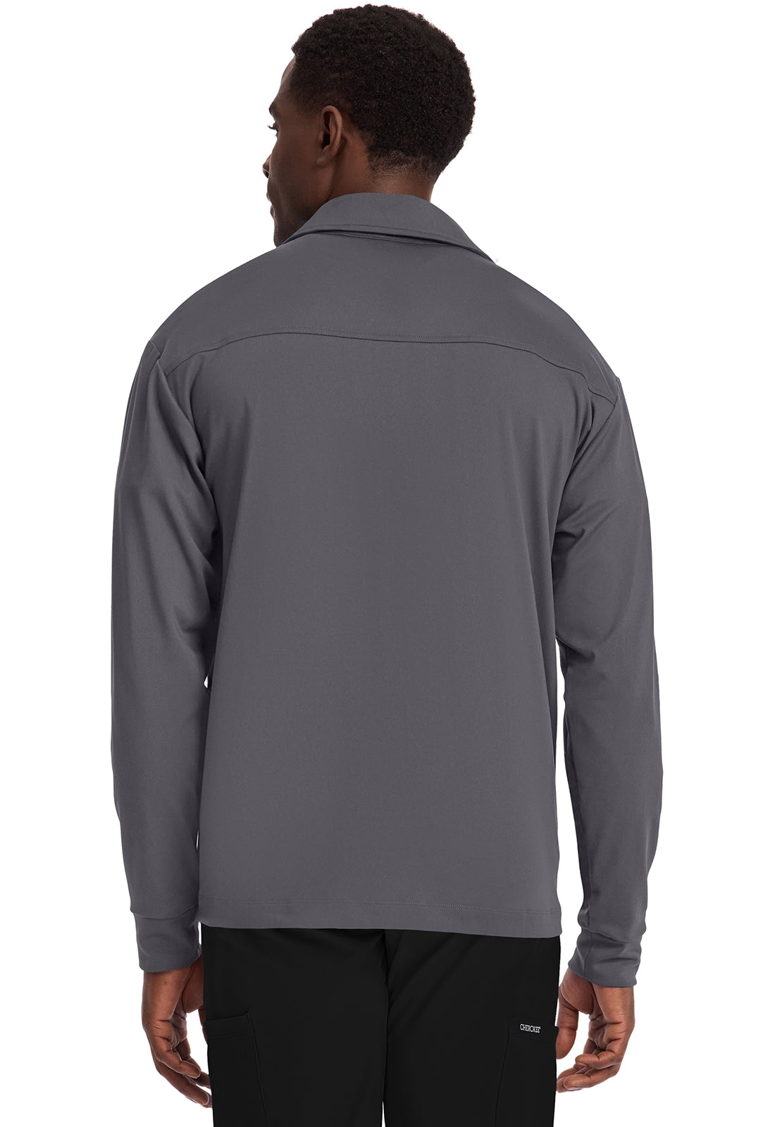 Cherokee Achieve CK354 Men's Zip-Up Warm-Up Jacket Pewter – Med