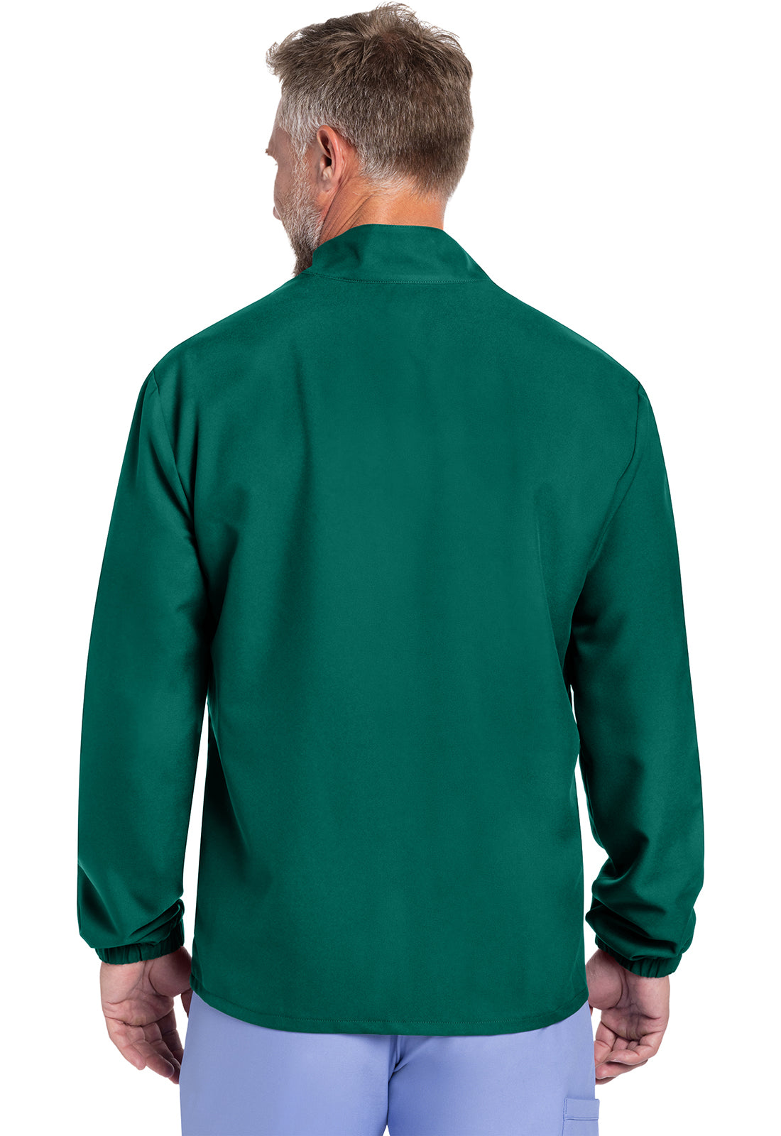 Originals Ultra CK359A Men's Zip Front Jacket Hunter Green Model Image Back | Cherokee