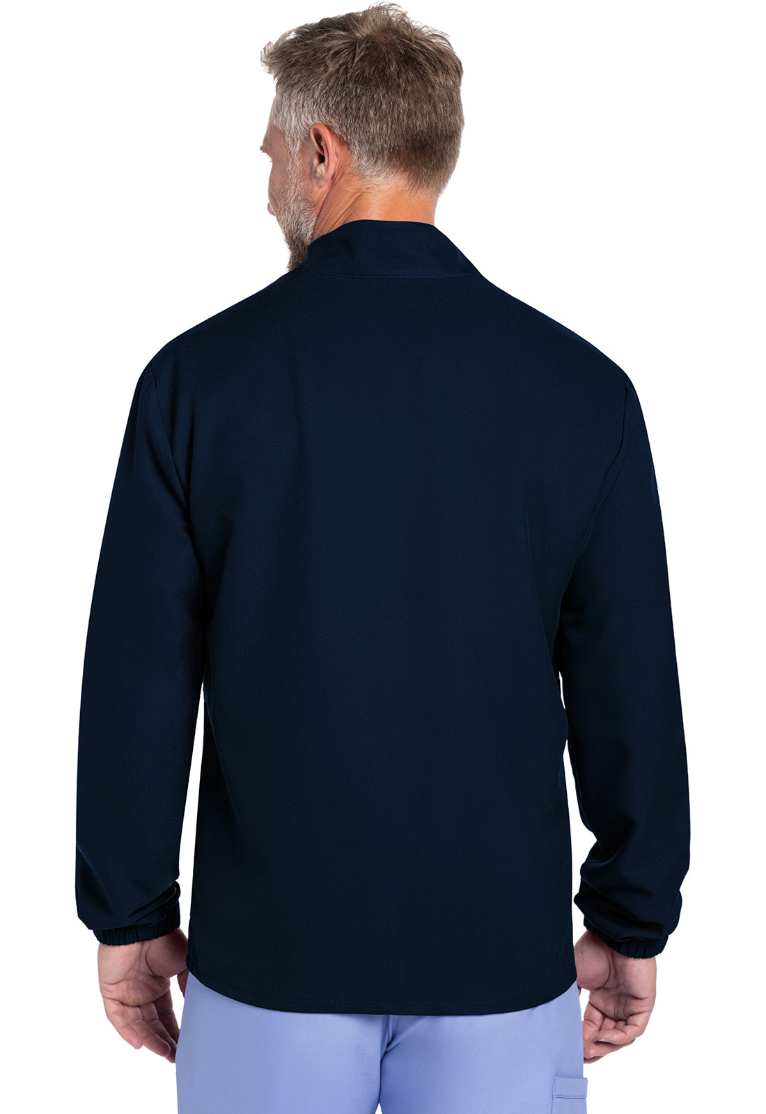 Originals Ultra CK359A Men's Zip Front Jacket Navy Model Image Back | Cherokee