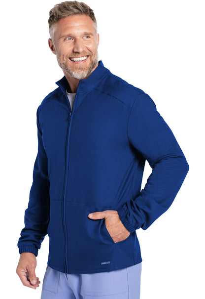 Originals Ultra CK359A Men's Zip Front Jacket Royal Model Image Right Side | Cherokee