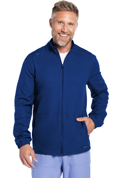 Originals Ultra CK359A Men's Zip Front Jacket Royal Model Image Left Side | Cherokee