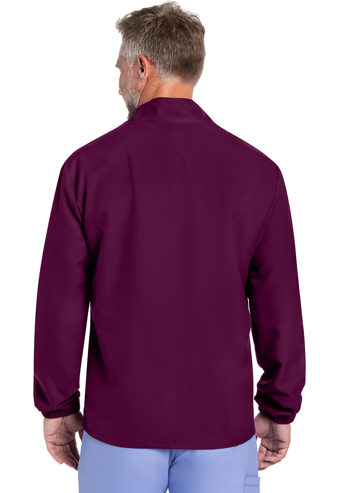 Originals Ultra CK359A Men's Zip Front Jacket Wine Model Image Back | Cherokee