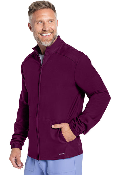 Originals Ultra CK359A Men's Zip Front Jacket Wine Model Image Right Side | Cherokee