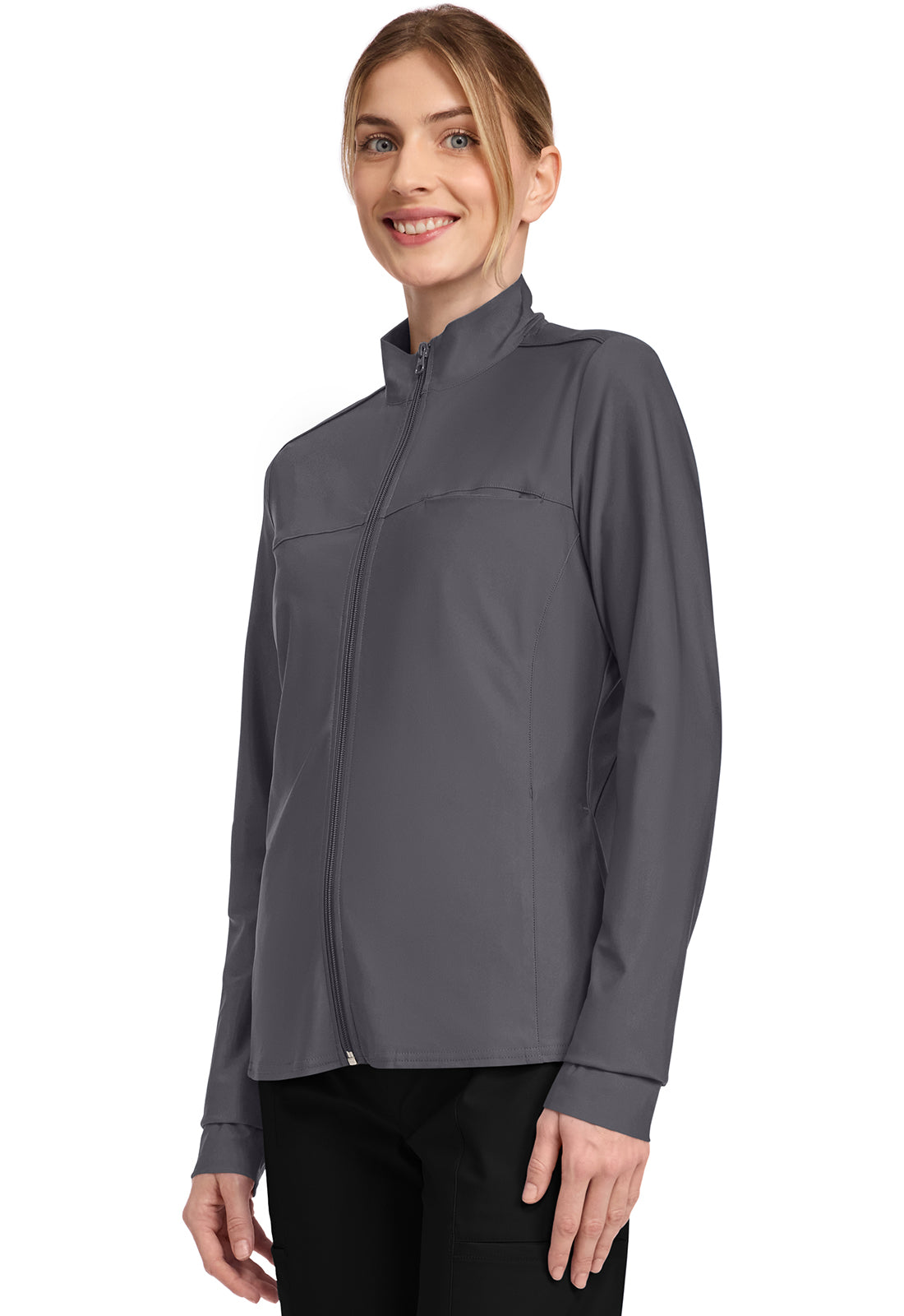 Form CK381 Women's 3-Pocket Warm-up Jacket Pewter Image