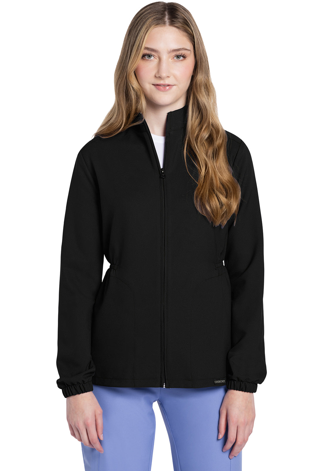 Originals Ultra CK391A Zip Front Anorak Jacket Black Model Image Front | Cherokee