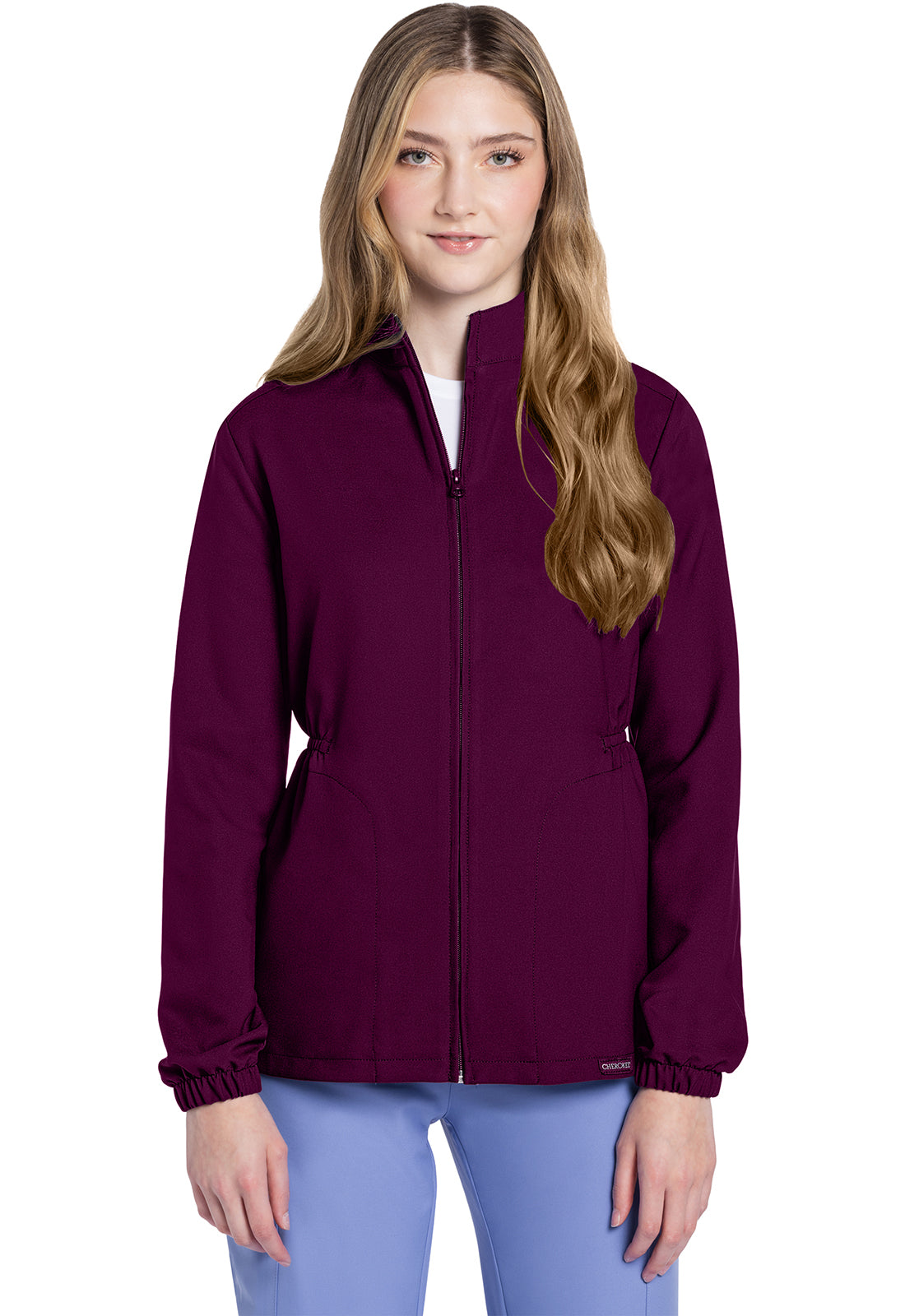 Originals Ultra CK391A Zip Front Anorak Jacket Wine Model Image Front | Cherokee