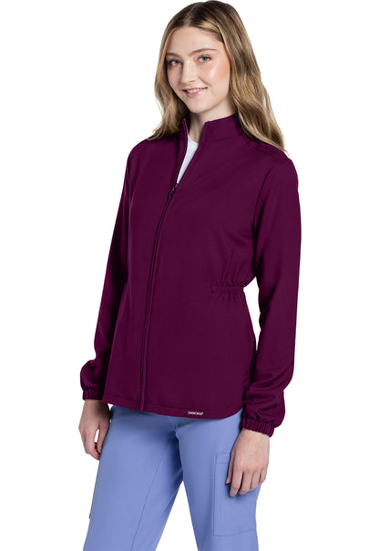 Originals Ultra CK391A Zip Front Anorak Jacket Wine Model Image Right Side | Cherokee