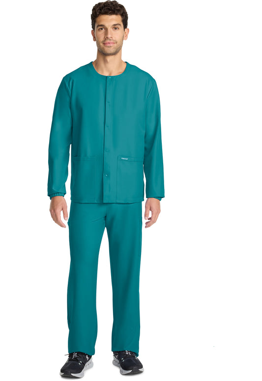 Workwear Originals Ultra CK393A Unisex Unisex Snap Front Warm Up Jacket Teal Blue