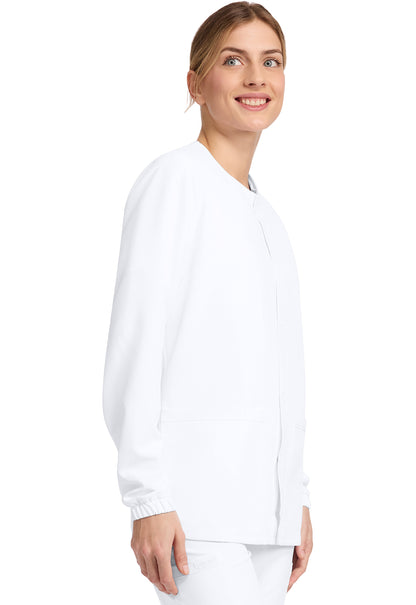 Originals Ultra CK393A Unisex Snap Front Warm Up Jacket White Image