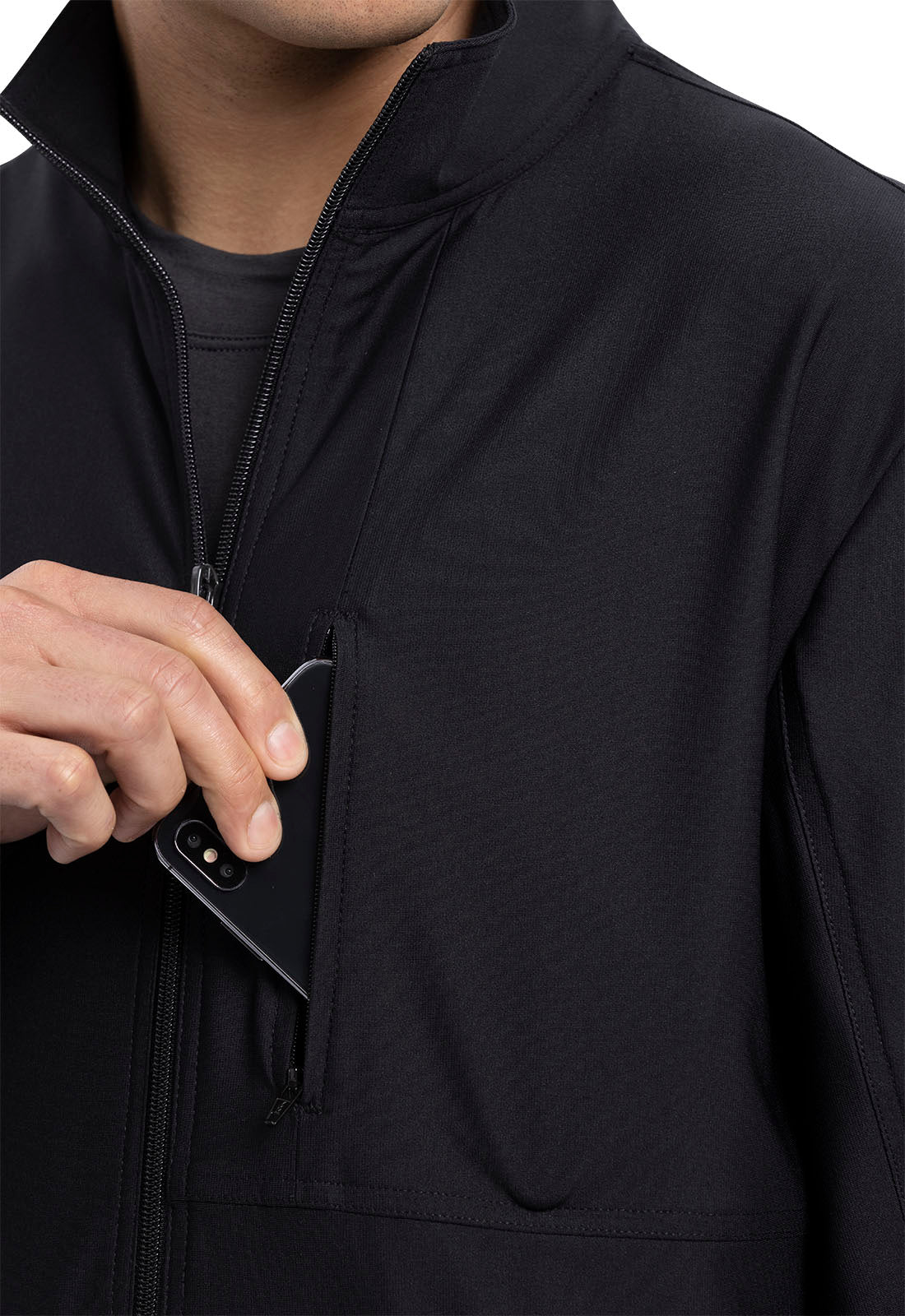 Form CK399 Men's Zip Front Jacket Black