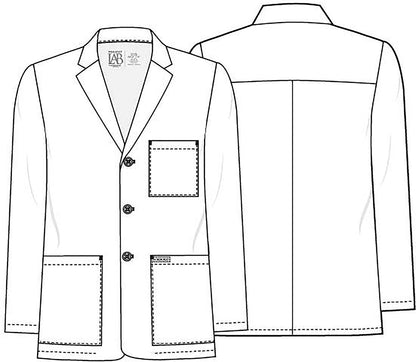 Project Lab CK401 Men's 32" Men's Consultation Coat White