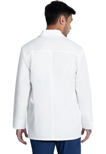 Project Lab by Cherokee CK401 30" Men's Consultation Coat White Model Image Back | Cherokee