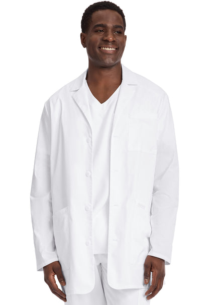 Project Lab CK442 Men's 35" Medical Coat White