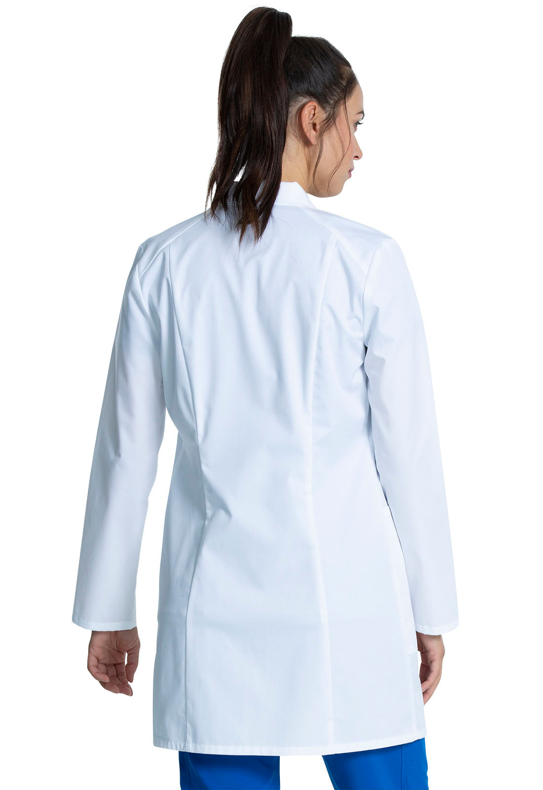 Project Lab by Cherokee CK452 Tall 35" Lab Coat White Model Image Back | Cherokee