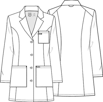 Project Lab CK452 Women's 33" Lab Coat White