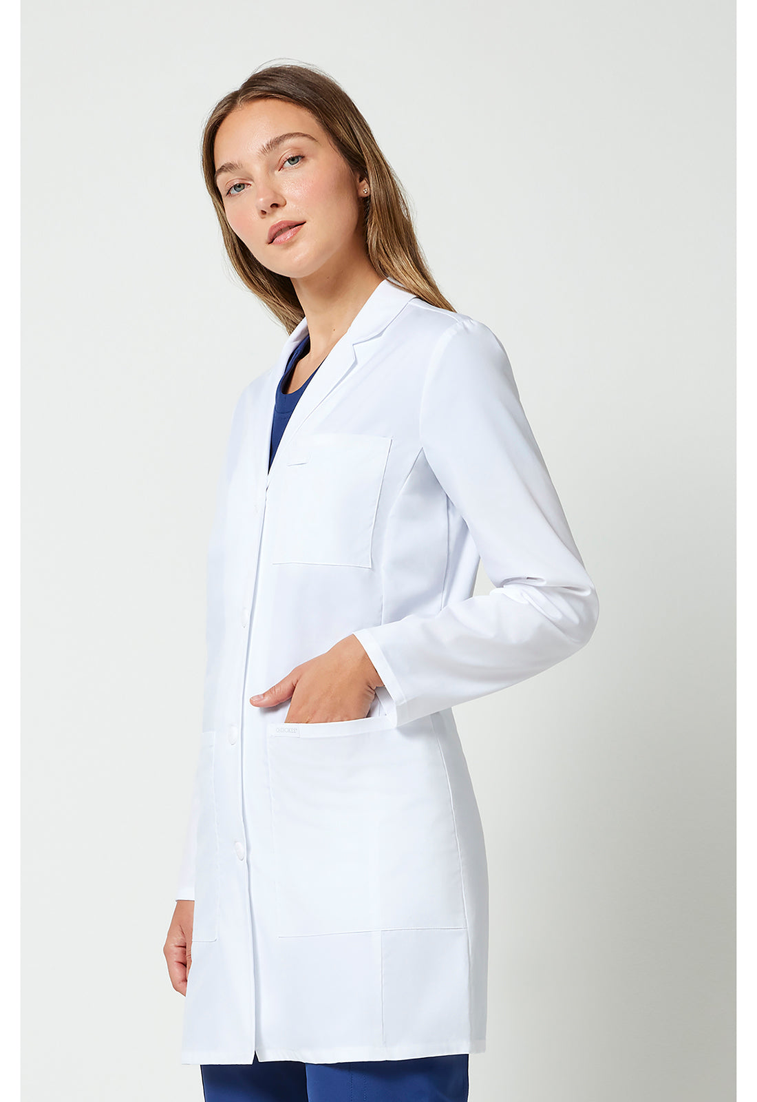 Project Lab CK452 Women's 35" Lab Coat White