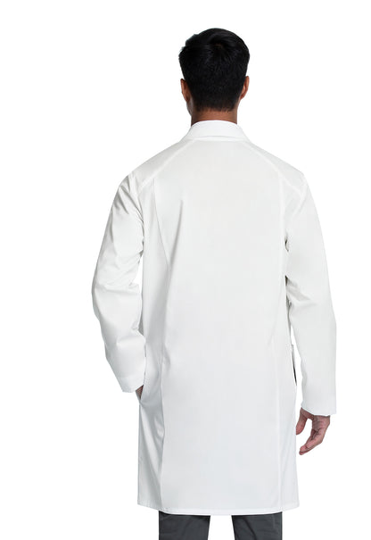 Project Lab by Cherokee CK460 38" Unisex Lab Coat White Model Image Back | Cherokee