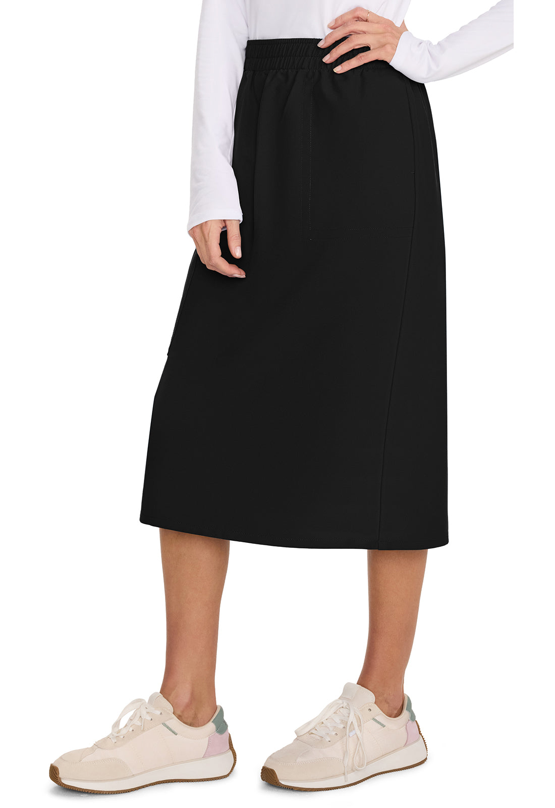 Workwear Originals Ultra CK563A Women's Elastic Waist Scrub Skirts Black