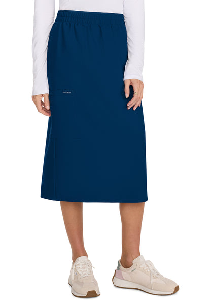 Workwear Originals Ultra CK563A Women's Elastic Waist Scrub Skirts Navy