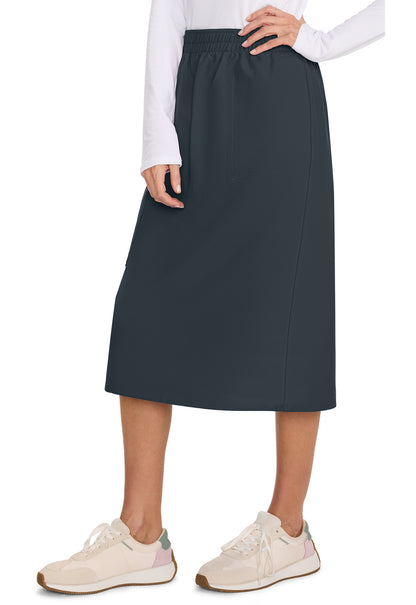 Workwear Originals Ultra CK563A Women's Elastic Waist Scrub Skirts Pewter