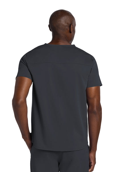 Atmos CK719A Men's V-Neck Top Pewter Model Image Back | Cherokee