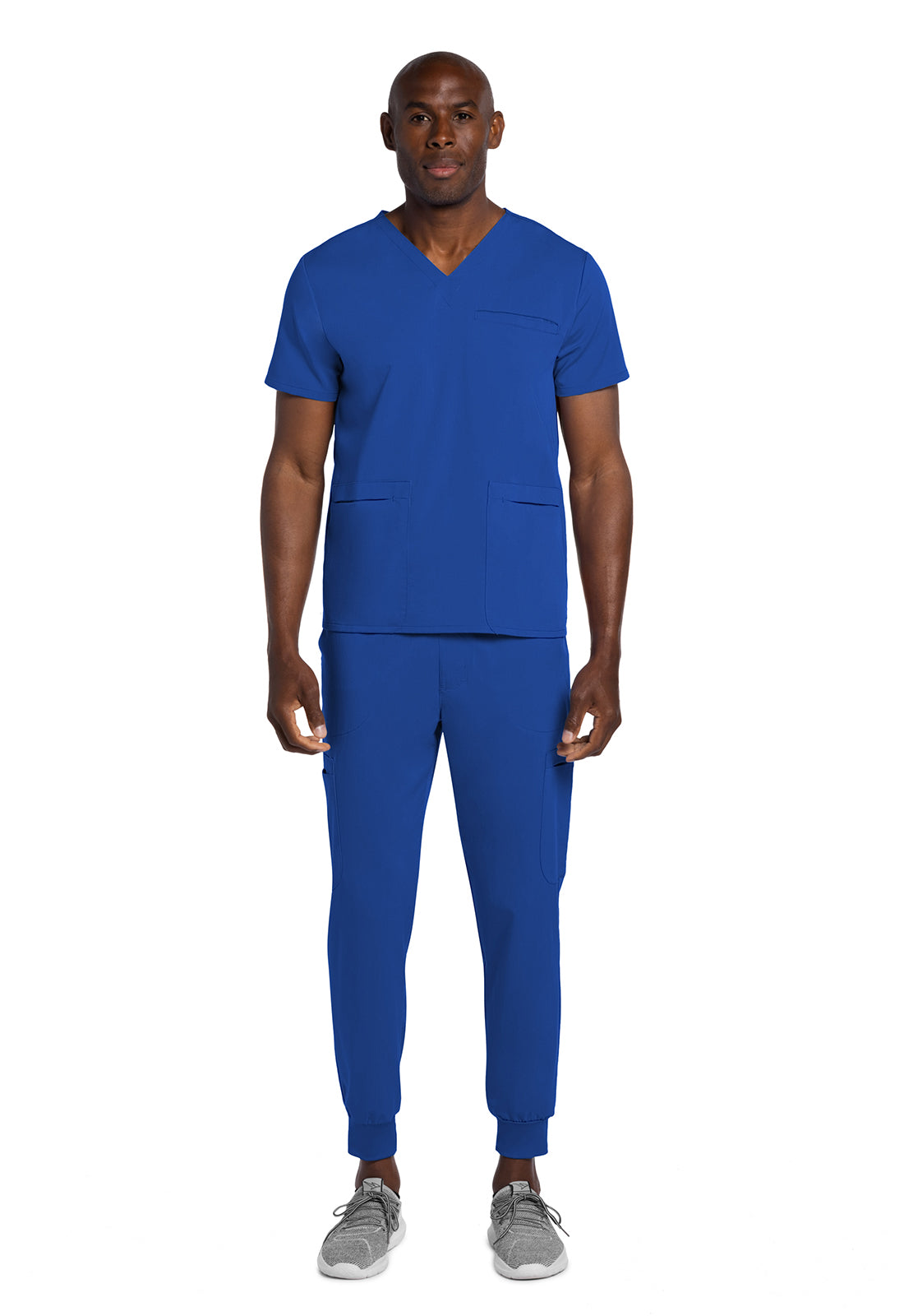 Atmos CK719A Men's V-Neck Top Royal