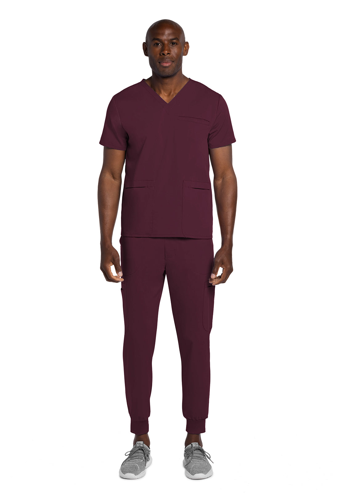 Atmos CK719A Men's V-Neck Top Wine