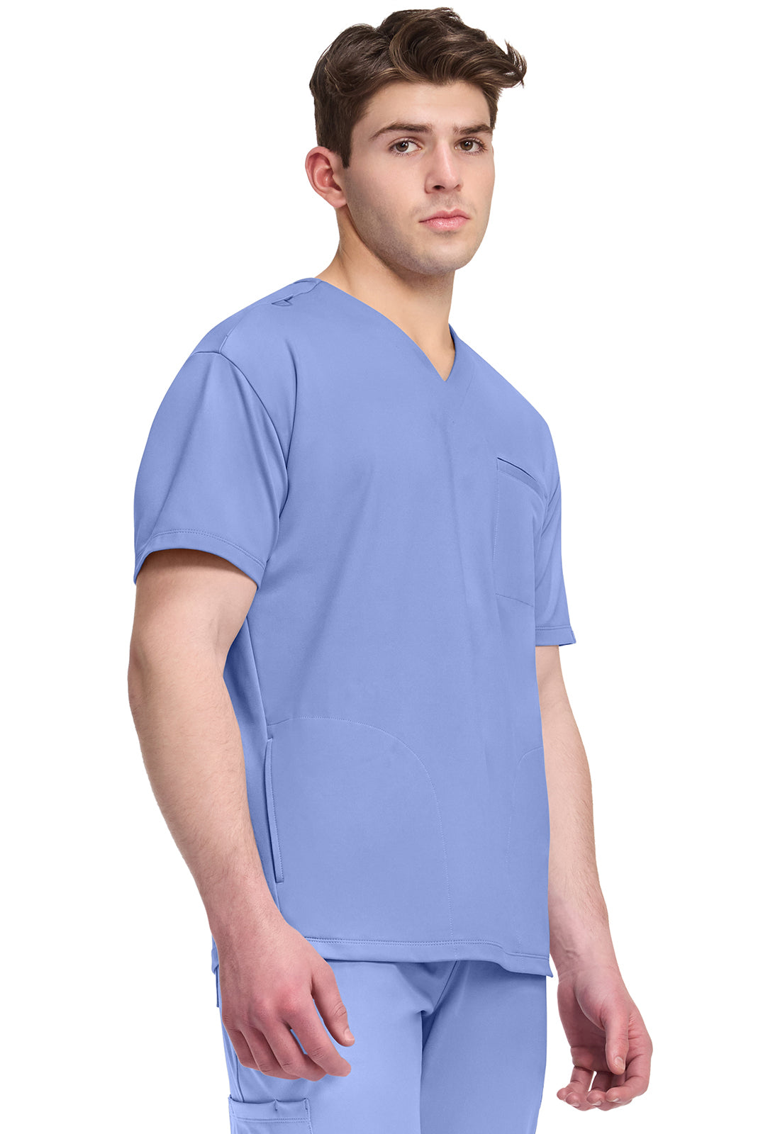 Achieve CK729 Men's 3-Pocket V-Neck Top Ciel Image
