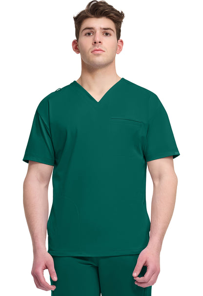 Achieve CK729 Men's 3-Pocket V-Neck Top Hunter Image