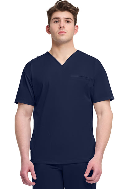 Achieve CK729 Men's 3-Pocket V-Neck Top Navy Image