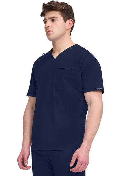 Achieve CK729 Men's 3-Pocket V-Neck Top Navy Image