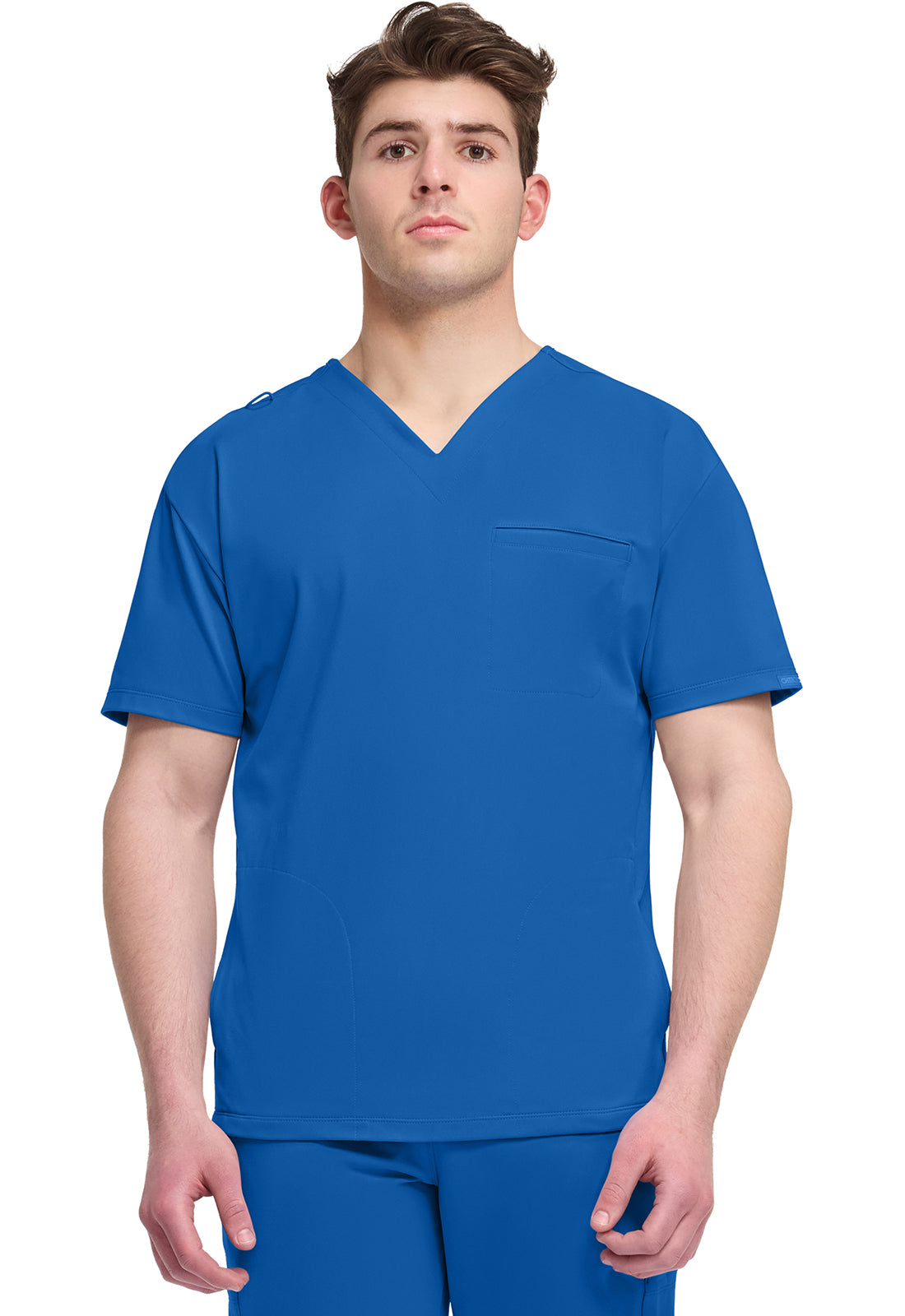 Achieve CK729 Men's 3-Pocket V-Neck Top Royal Image