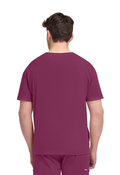 Achieve CK729 Men's 3-Pocket V-Neck Top Wine Image