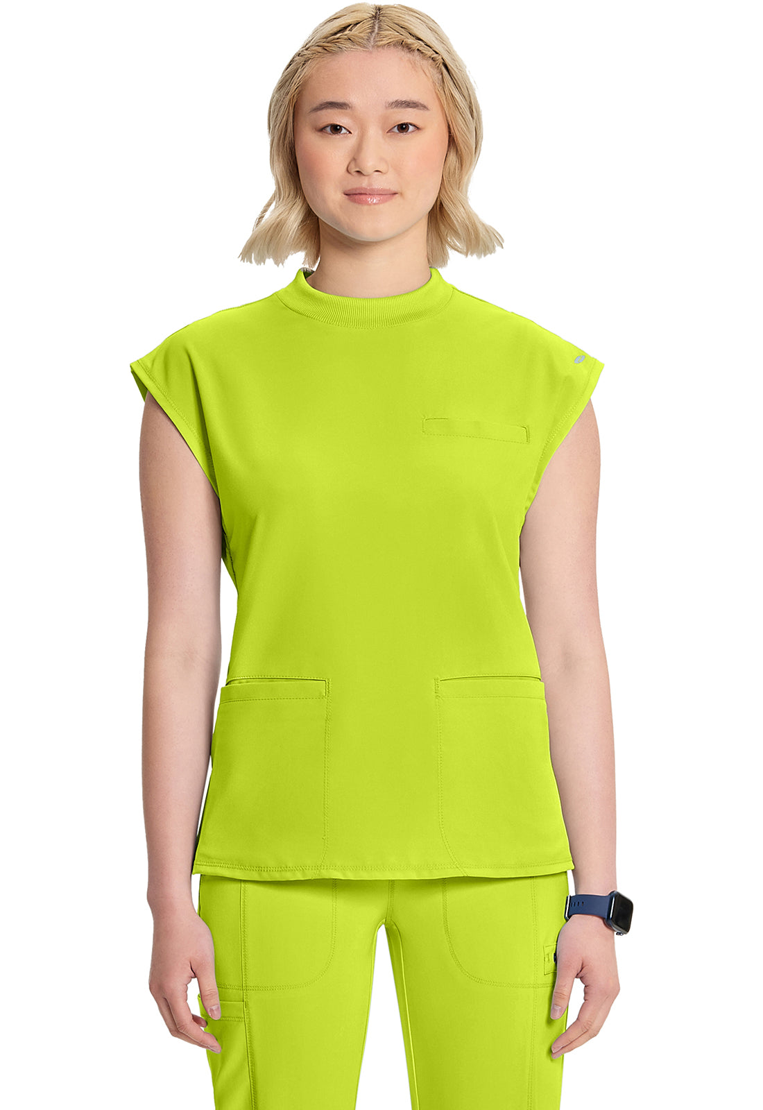 Classics CK742A Mock Neck Top Lime Time