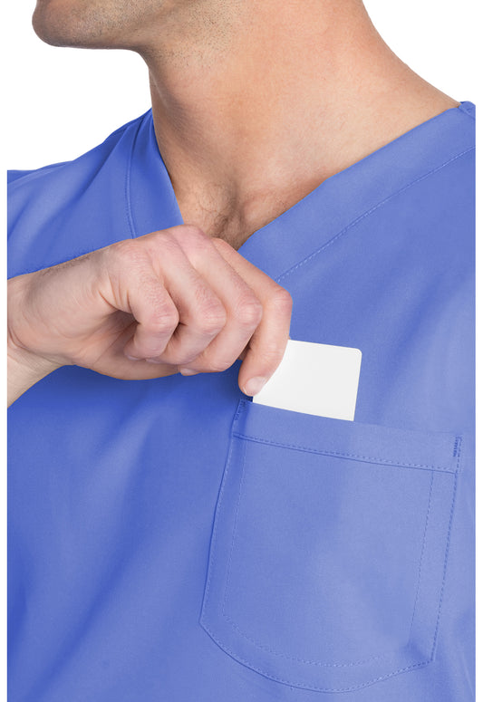 Workwear Originals Ultra CK778A Unisex Unisex V-Neck Scrub Top Ciel Blue